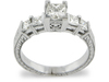 1.27 Carat Princess Diamond Engagement Ring