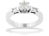 Baguette Channel Diamond Engagement Ring