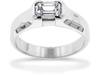 0.95 Carat Emerald Diamond Solitaire Engagement Ring