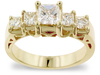 1.11 Carat Round Princess Diamond Engagement Ring