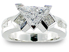 Trillium Princess Channel Diamond Engagement Ring