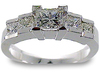 1.71 Carat Princess Cut Diamond Engagement Ring