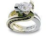 3.20 Carat Round Channel Diamond Engagement Ring