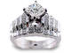2.57 Carat Princess Channel Diamond Engagement Ring