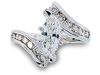 Marquise Round Diamond Engagement Ring