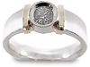0.50 Carat Round Bezel Diamond Engagement Ring