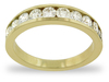 Round Channel Mans Diamond Ring