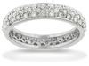 Pave Diamond Anniversary Eternity Band