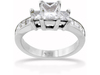 2.00 Carat Princess Channel Diamond Engagement Ring