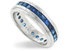Princess Channel Sapphire Eternity Ring