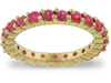 Pink Sapphire Eternity Ring