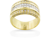 Invisible Pave Diamond Anniversary Ring