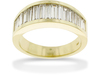 Channel Baguette Diamond Wedding Band