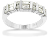 Channel Baguette Round Diamond Anniversary Ring