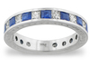 Princess Sapphire Diamond Eternity Ring