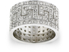 Diamond Pave Greek Key Eternity Ring