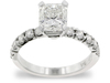 Radiant Cut Prong Diamond Engagement Ring