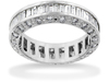 Baguette Pave Diamond Eternity Ring