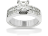 1.98 Carat Princess Invisible Diamond Engagement Ring