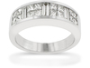 Baguette Invisible Diamond Anniversary Band