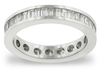 Baguette Channel Diamond Eternity Band