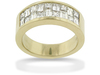 Princess Baguette Invisible Diamond Anniversary Ring