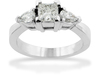 Round Pear Diamond Engagement Ring