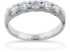 Round Prong Five Stone Anniversary Ring