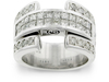 Princess Invisible Pave Diamond Anniversary Ring