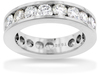 Round Channel Diamond Eternity Band