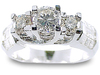 2.30 Carat Round Invisible Diamond Engagement Ring