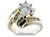 Pear Round Diamond Engagement Ring
