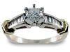 0.90 Carat Round Channel Diamond Engagement Ring