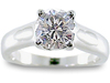 0.60 Carat Round Brilliant Cut Diamond Solitaire Engagement Ring