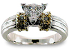 Trillium Pave Diamond Engagement Ring