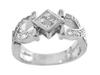 Princess Illusion Pave Diamond Anniversary Ring