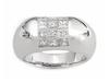 Princess Invisible Diamond Anniversary Ring