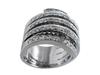 Pave Round Diamond Anniversary Ring