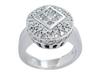 Princess Invisible Pave Diamond Anniversary Ring
