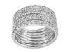 Pave Round Diamond Eternity Rings Set