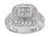 Invisible Pave Diamond Anniversary Ring