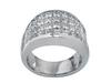 Princess Invisible Diamond Anniversary Ring