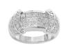 Invisible Pave Diamond Anniversary Ring