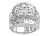 Round Channel Baguette Diamond Anniversary Ring