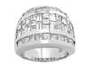 Baguette Invisible Diamond Anniversary Ring