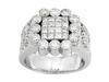Invisible Princess Round Diamond Anniversary Ring