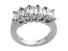 Prong Emerald Cut Diamond Anniversary Band
