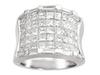 Princess Baguette Invisible Diamond Anniversary Band