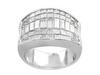 Baguette Invisible Diamond Anniversary Ring