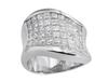 Princess Invisible Diamond Anniversary Ring